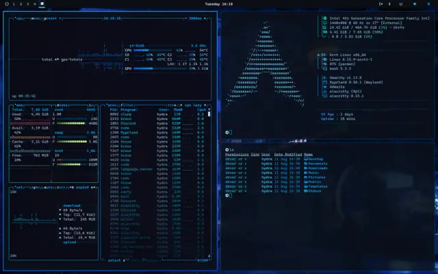 Azure Glow desktop screenshot
